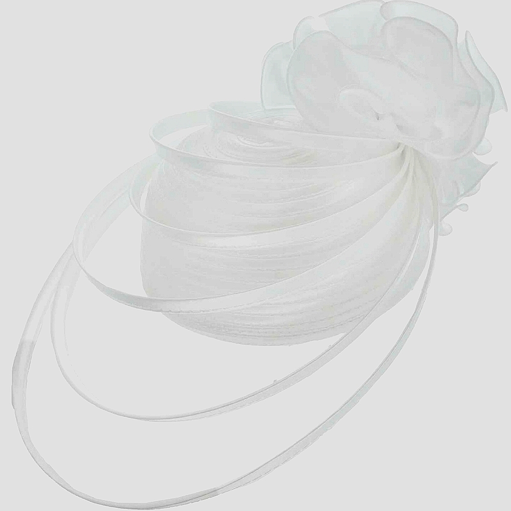 Elegant White Caged Front Pillbox Box Hat Church Brunch Tea Equine Summer NWT